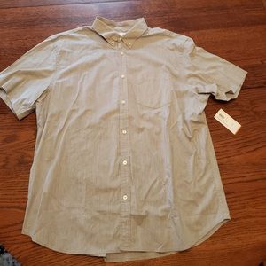 Men’s Old Navy Gray Short Sleeve Button-down Shirt Size XXL